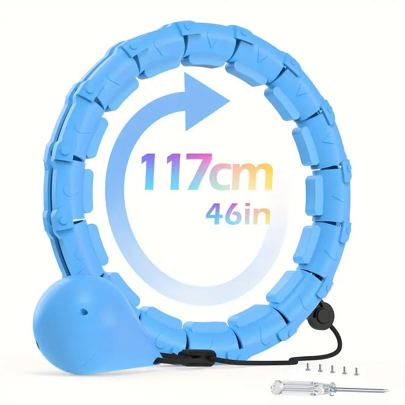 JLOIBAO 46in/117cm Weighted Fitness Circle (24-Section Detachable Exercise Ring)