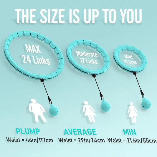 JLOIBAO 46in/117cm Weighted Fitness Circle (24-Section Detachable Exercise Ring)