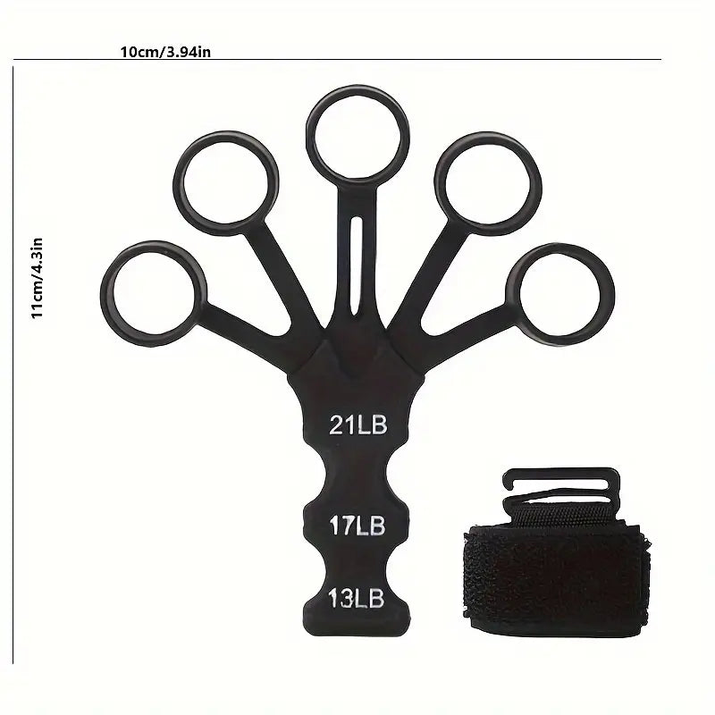 Finger-Strengthening Silicone And Stretch Bands with Wrist Support