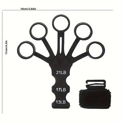 Finger-Strengthening Silicone And Stretch Bands with Wrist Support