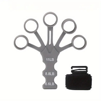 Finger-Strengthening Silicone And Stretch Bands with Wrist Support