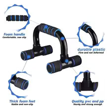 Non-Slip Push Up H-Shaped  Gym Handles Pushup Bars Exercise Arm Chest Muscle Training