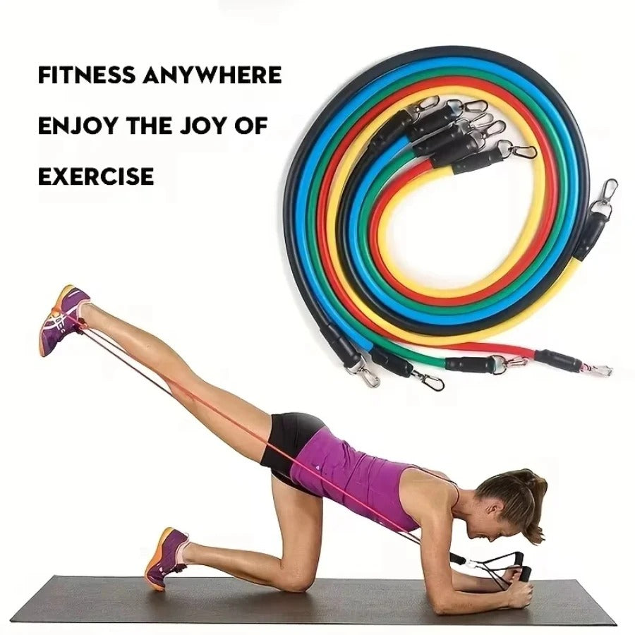 11-Piece TPE Resistance Bands