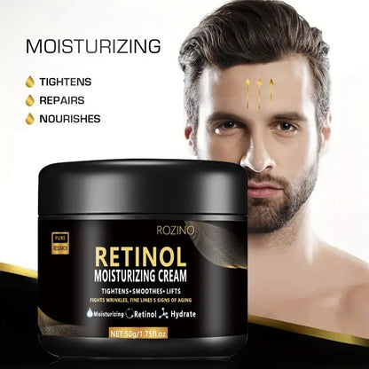 Men's Skin Cream with Retinol for Spots and Blemishes.