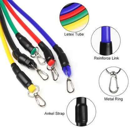 11-Piece TPE Resistance Bands
