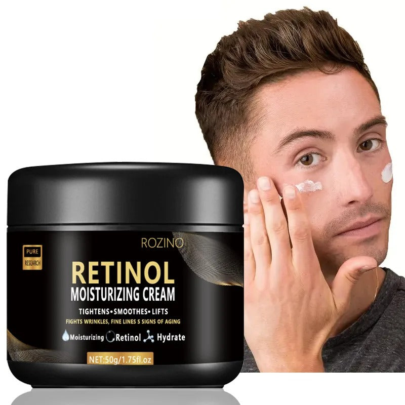 Men's Skin Cream with Retinol for Spots and Blemishes.